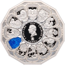 Монета 2 доллара 2024 года Самоа «Архангелы — Архангел Рагуил» (реверс)
