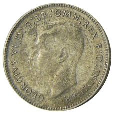 Монета 6 пенсов 1946 года Австралия (реверс)