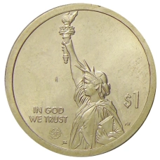 Монета 1 доллар 2021 года P США «Американские инновации  — Мост-тоннель через Чесапикский залив» (реверс)