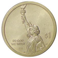 Монета 1 доллар 2021 года P США «Американские инновации — Мост-тоннель через Чесапикский залив» (реверс)