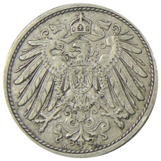 Монета 10 пфеннигов 1912 года А Германия (реверс)