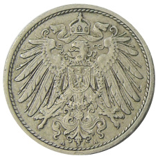 Монета 10 пфеннигов 1912 года А Германия (реверс)
