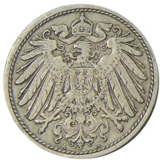 Монета 10 пфеннигов 1908 года А Германия (реверс)