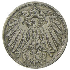 Монета 10 пфеннигов 1907 года А Германия (реверс)