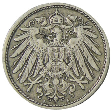 Монета 10 пфеннигов 1906 года А Германия (реверс)