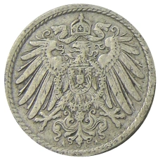 Монета 5 пфеннигов 1912 года A Германия (реверс)