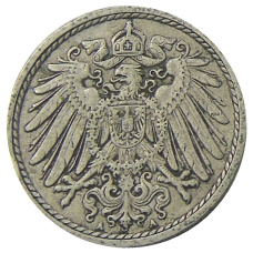 Монета 5 пфеннигов 1912 года A Германия (реверс)