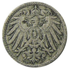 Монета 5 пфеннигов 1906 года A Германия (реверс)