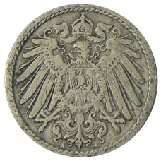 Монета 5 пфеннигов 1905 года A Германия (реверс)