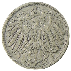 Монета 10 пфеннигов 1912 года А Германия (реверс)
