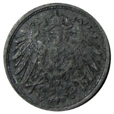 Монета 10 пфеннигов 1921 года Германия (реверс)