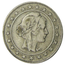 Монета 2000 рейс 1930 года Бразилия (реверс)