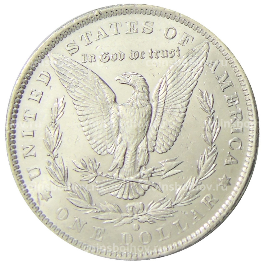 Монета 1 доллар 1884 года О США «Доллар Моргана» (вид 2)