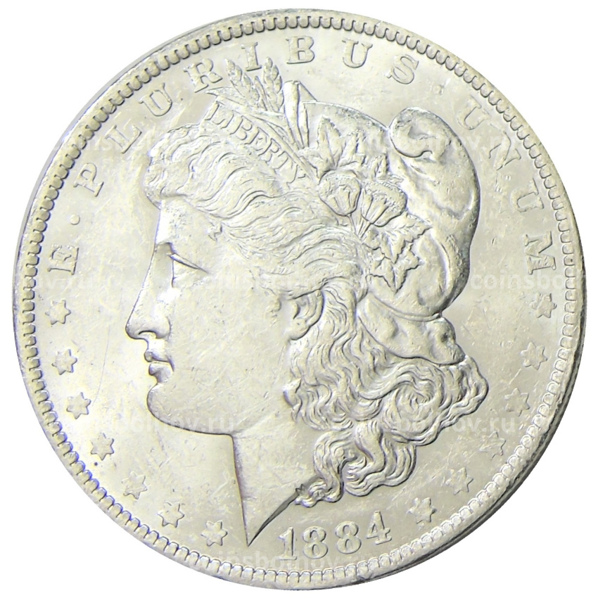 Монета 1 доллар 1884 года О США «Доллар Моргана»
