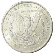 Монета 1 доллар 1884 года О США «Доллар Моргана» (реверс)