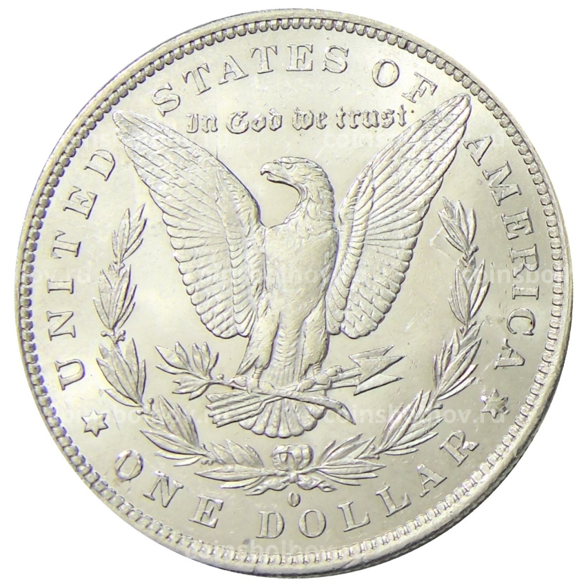Монета 1 доллар 1884 года О США «Доллар Моргана» (вид 2)