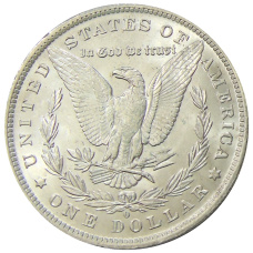 Монета 1 доллар 1884 года О США «Доллар Моргана» (реверс)