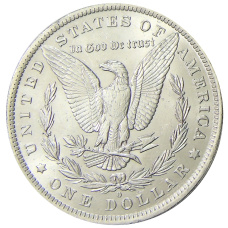 Монета 1 доллар 1884 года О США «Доллар Моргана» (реверс)