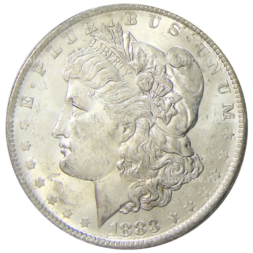 Монета 1 доллар 1883 года О США «Доллар Моргана»
