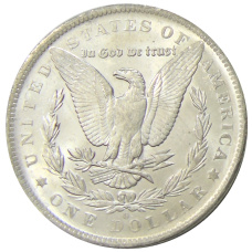 Монета 1 доллар 1883 года О США «Доллар Моргана» (реверс)