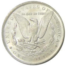 Монета 1 доллар 1883 года О США «Доллар Моргана» (реверс)