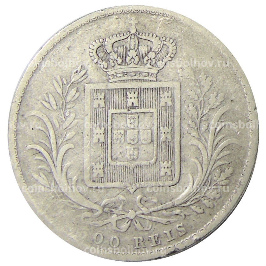 Монета 500 рейс 1865 года Португалия (вид 2)