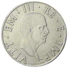 Монета 2 лиры 1939 года Италия (реверс)