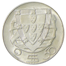 Монета 2,5 эскудо 1951 года Португалия (реверс)