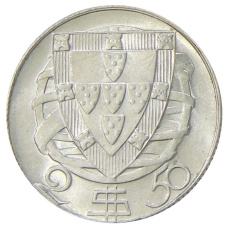 Монета 2,5 эскудо 1951 года Португалия (реверс)