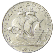 Монета 2,5 эскудо 1951 года Португалия (аверс)