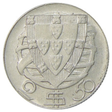 Монета 2,5 эскудо 1951 года Португалия (реверс)