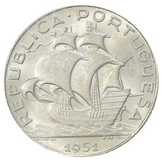 Монета 2,5 эскудо 1951 года Португалия (аверс)