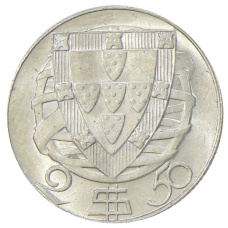 Монета 2,5 эскудо 1951 года Португалия (реверс)