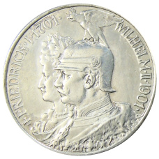 Монета 2 марки 1901 года Германия (Пруссия) «200 лет Пруссии» (аверс)