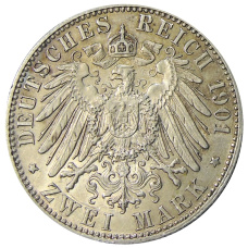 Монета 2 марки 1901 года Германия (Пруссия) «200 лет Пруссии» (реверс)