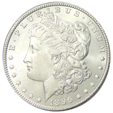 Монета 1 доллар 1896 года США «Доллар Моргана» (аверс)