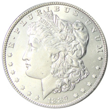 Монета 1 доллар 1889 года США «Доллар Моргана» (аверс)