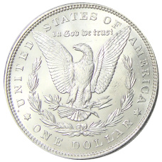 Монета 1 доллар 1889 года США «Доллар Моргана» (реверс)