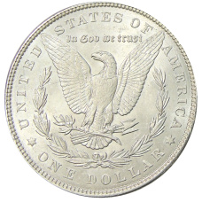 Монета 1 доллар 1887 года США «Доллар Моргана» (реверс)