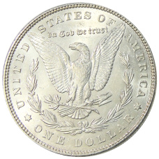 Монета 1 доллар 1887 года США «Доллар Моргана» (реверс)