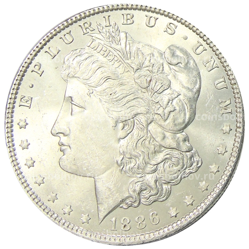 Монета 1 доллар 1886 года США «Доллар Моргана»