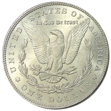 Монета 1 доллар 1886 года США «Доллар Моргана» (реверс)