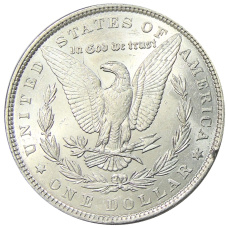 Монета 1 доллар 1886 года США «Доллар Моргана» (реверс)