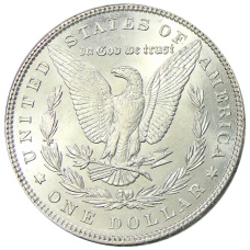 Монета 1 доллар 1885 года США «Доллар Моргана» (реверс)