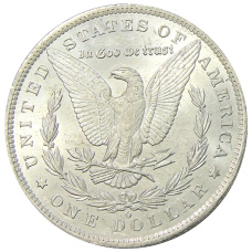 Монета 1 доллар 1885 года O США «Доллар Моргана» (реверс)
