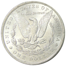Монета 1 доллар 1885 года O США «Доллар Моргана» (реверс)