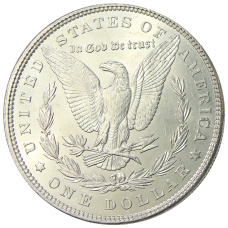 Монета 1 доллар 1885 года США «Доллар Моргана» (реверс)