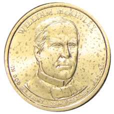 Монета 1 доллар 2013 года D США «Уильям Мак-Кинли 25-й президент США» (аверс)