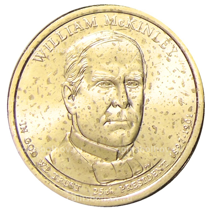 Монета 1 доллар 2013 года D США «Уильям Мак-Кинли 25-й президент США»