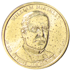 Монета 1 доллар 2013 года D США «Уильям Мак-Кинли 25-й президент США» (аверс)